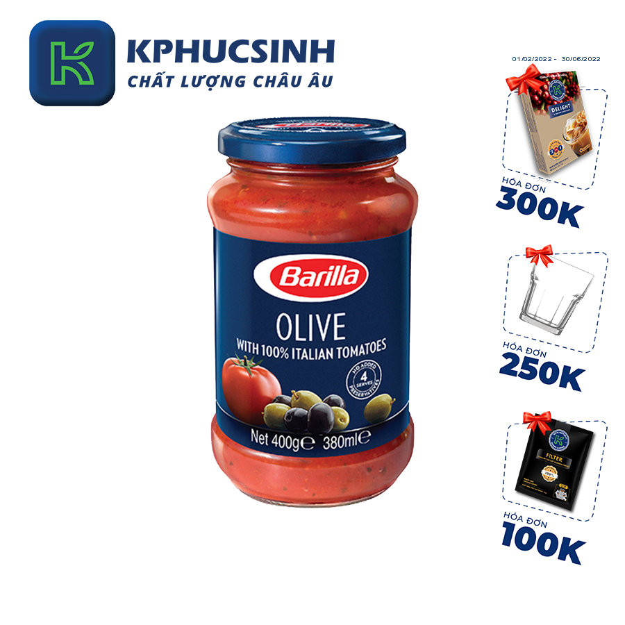 Sốt Barilla Olive 400g